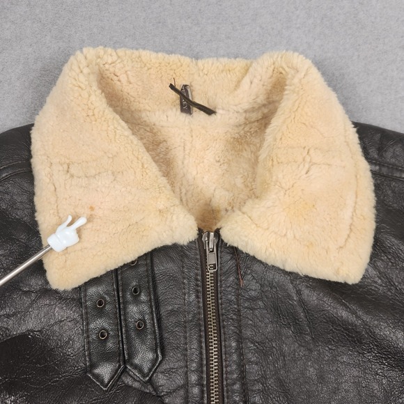 Vintage USAF Pilot Jacket Type G8 XL Genuine Sheepskin Lining Made In Turkey - Picture 7 of 16
